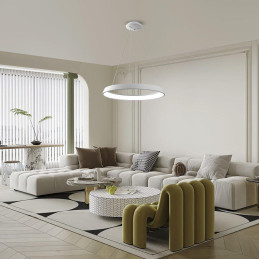 POŠKOZENÝ OBAL - IMMAX NEO LIMITADO SMART závěsné svítidlo 80cm 48W bílé Zigbee 3.0, TUYA