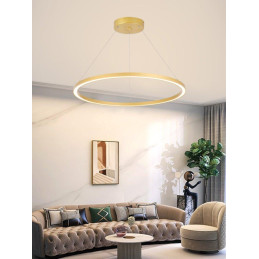 POŠKOZENÝ OBAL - IMMAX NEO FINO SMART závěsné svítidlo 1 kruh, 80cm, 60W, zlaté, Zigbee 3.0, TUYA