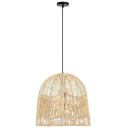 POŠKOZENÝ OBAL - IMMAX BOHO PELO designové závěsné svítidlo, D50cm, E27, přírodní ratan
