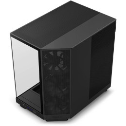 POŠKOZENÝ OBAL - NZXT skříň H6 Flow dvoukomorová / MidT / 3x120mm fan / 2xUSB 3.2 / USB-C / prosklená bočnice i čelo / černá