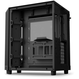 POŠKOZENÝ OBAL - NZXT skříň H6 Flow dvoukomorová / MidT / 3x120mm fan / 2xUSB 3.2 / USB-C / prosklená bočnice i čelo / černá