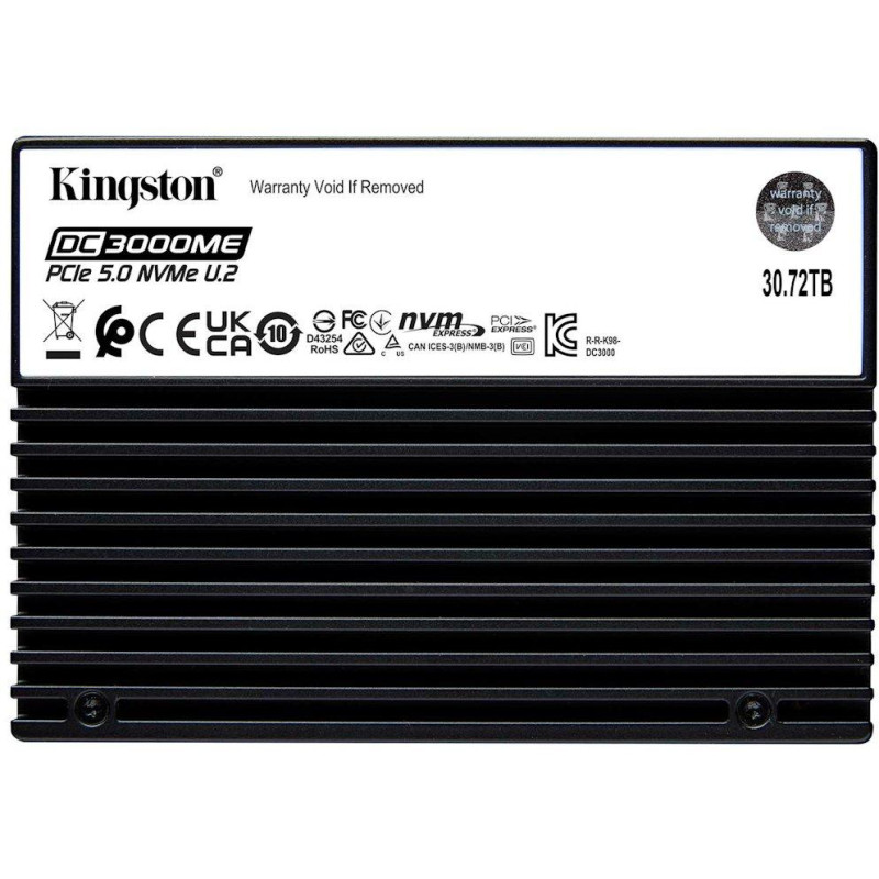 KINGSTON DataCenter DC3000ME 30,72TB SSD / U.2 PCIe 5.0 NVMe / Interní / TCG Opal Enterprise