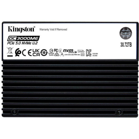 KINGSTON DataCenter DC3000ME 30,72TB SSD / U.2 PCIe 5.0 NVMe / Interní / TCG Opal Enterprise