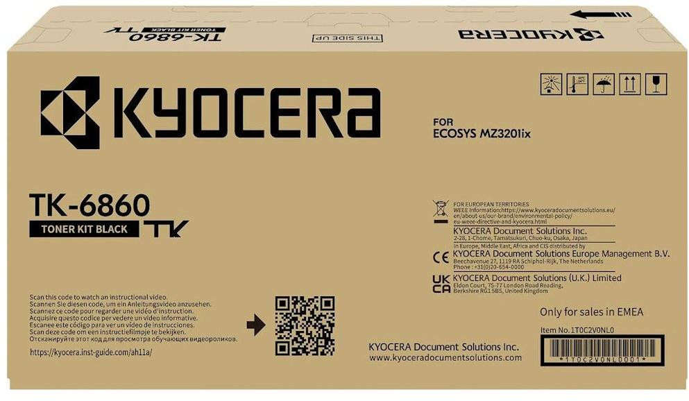 Kyocera Toner TK-6860 na 15 000 A4 (při 6% pokrytí), pro ECOSYS MZ3201ix