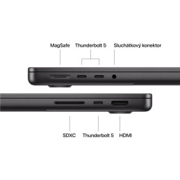 CTO Apple MacBook Pro 14" (2026) / M5 Pro / 14,2" / 18C CPU / 20C GPU / 24GB RAM / 1TB SSD / US / Vesmírně černý