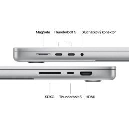 CTO Apple MacBook Pro 16" (2026) / M5 Pro / 16,2" / 18C CPU / 20C GPU / 64GB RAM / 1TB SSD / EN Int. / Stříbrný