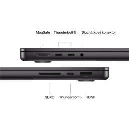 CTO Apple MacBook Pro 14" (2026) / M5 Pro / 14,2" / 18C CPU / 20C GPU / 64GB RAM / 1TB SSD / ENG Int. / Vesmírně černý