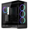 Endorfy skříň Fishtank 6000 Corona / ATX / 4x ARGB 120mm fan PWM / 2xUSB 3.0 / USB-C / úzká panoramatická / černá