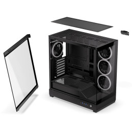 Endorfy skříň Fishtank 6000 Corona / ATX / 4x ARGB 120mm fan PWM / 2xUSB 3.0 / USB-C / úzká panoramatická / černá