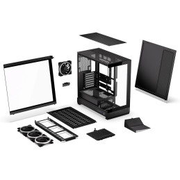 Endorfy skříň Fishtank 6000 Corona / ATX / 4x ARGB 120mm fan PWM / 2xUSB 3.0 / USB-C / úzká panoramatická / černá
