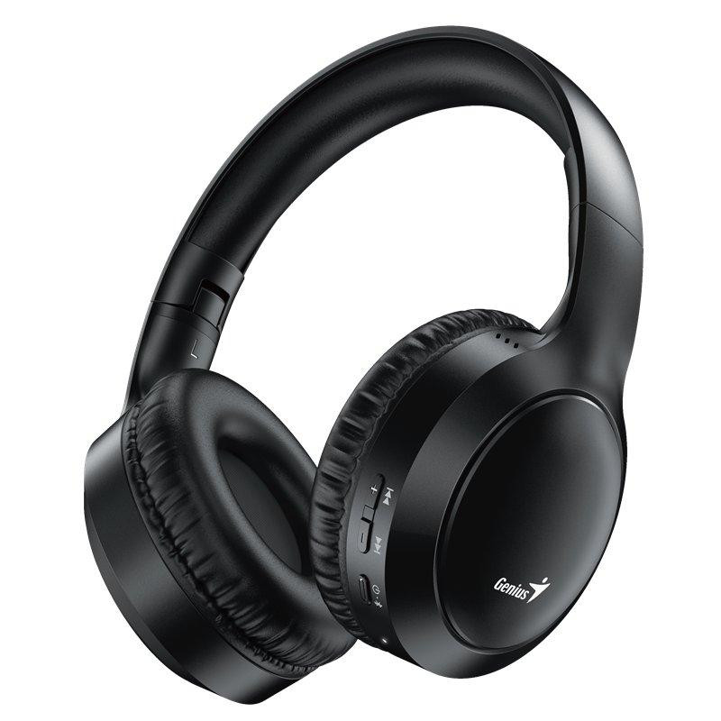 GENIUS bezdrátový headset HS-800BT/ černý/ BT6.0/ USB-C nabíjení/ skládací
