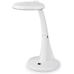 POŠKOZENÝ OBAL - NEDIS zvětšovací stolní LED lampa/ čočka 3 + 12 dioptrií/ spotřeba 6,5 W/ teplota 6500 K/ světelný tok 585 lm..