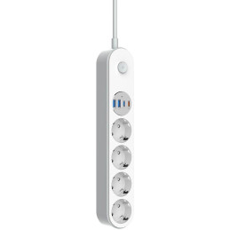 COLORWAY Prodlužovací napájecí přívod/ 4x Schuko/ 2x USB-C 20W/ 2x USB-A/ kabel 2m