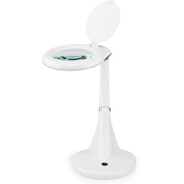 POŠKOZENÝ OBAL - NEDIS zvětšovací stolní LED lampa/ čočka 3 + 12 dioptrií/ spotřeba 6,5 W/ teplota 6500 K/ světelný tok 585 lm..