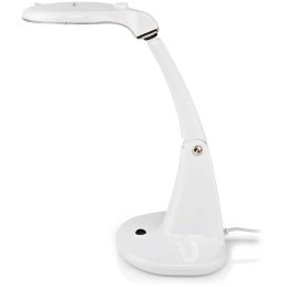 POŠKOZENÝ OBAL - NEDIS zvětšovací stolní LED lampa/ čočka 3 + 12 dioptrií/ spotřeba 6,5 W/ teplota 6500 K/ světelný tok 585 lm..
