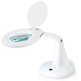 POŠKOZENÝ OBAL - NEDIS zvětšovací stolní LED lampa/ čočka 3 + 12 dioptrií/ spotřeba 6,5 W/ teplota 6500 K/ světelný tok 585 lm..