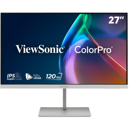 ViewSonic VP2766-2K-W 27" QHD 3 sides Frameless SuperClear IPS Monitor  s 100% sRGB, 90W USB-C,ergonomický stojan,bílý