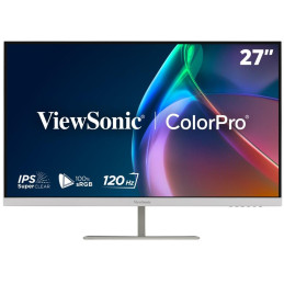 ViewSonic VP2766-2K-W 27" QHD 3 sides Frameless SuperClear IPS Monitor  s 100% sRGB, 90W USB-C,ergonomický stojan,bílý