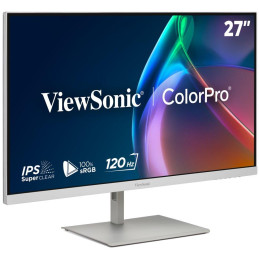 ViewSonic VP2766-2K-W 27" QHD 3 sides Frameless SuperClear IPS Monitor  s 100% sRGB, 90W USB-C,ergonomický stojan,bílý