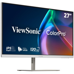 ViewSonic VP2766-2K-W 27" QHD 3 sides Frameless SuperClear IPS Monitor  s 100% sRGB, 90W USB-C,ergonomický stojan,bílý