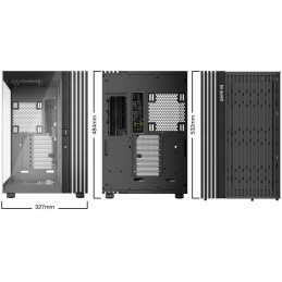 POŠKOZENÝ OBAL - Be quiet! skříň LIGHT BASE 900DX / ATX / ARGB pásek / až 10 fans / 2xUSB 3.0 / USB-C / panoramatická / černá