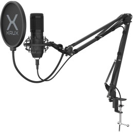 Krux mikrofon Edis 1000 / USB-C / rameno / montáž na stůl / černý