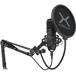 Krux mikrofon Edis 1000 / USB-C / rameno / montáž na stůl / černý