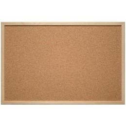 Eurosupplies cork board wooden frame 40x30 cm