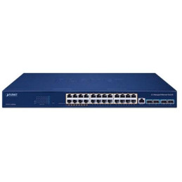POUŽITÉ - Planet GS-6311-24HP4X L3 switch, 24x1Gb, 4x10Gb SFP+, 8x PoE 802.3bt + 16x PoE 802.3at 480W, QoS