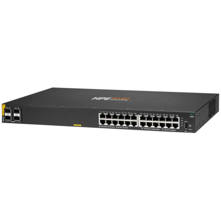 HPE Aruba Networking CX 6000 24p 10M/100M/1G Class4 PoE 4p SFP 1G 370W Switch R8N87B