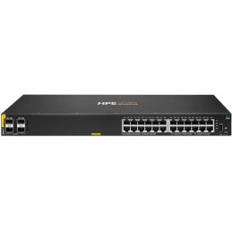 HPE Aruba Networking CX 6000 24p 10M/100M/1G Class4 PoE 4p SFP 1G 370W Switch R8N87B