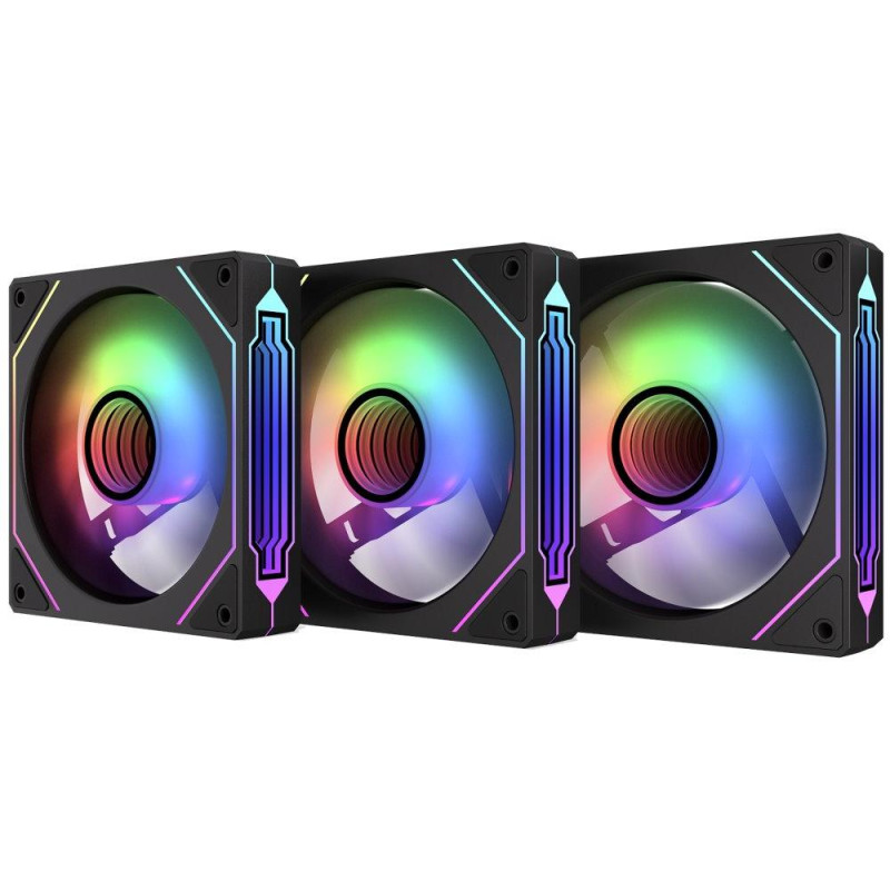 Krux ventilátor Corvus 120 ARGB KIT / 3x120 mm ARGB fan / infinity mirror efekt
