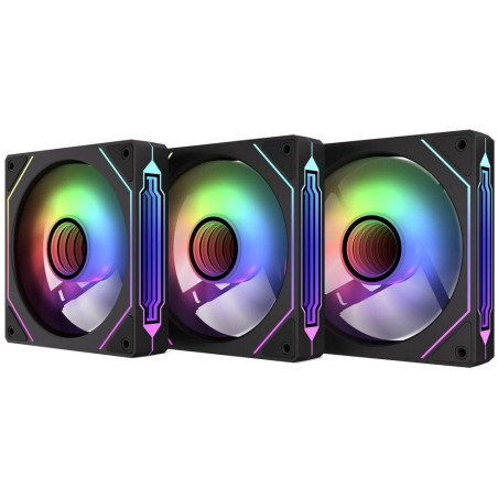 Krux ventilátor Corvus 120 ARGB KIT / 3x120 mm ARGB fan / infinity mirror efekt