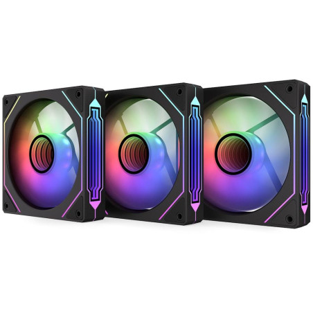 Krux ventilátor Corvus 120 Reverse ARGB KIT / 3x120 mm ARGB fan / infinity mirror efekt