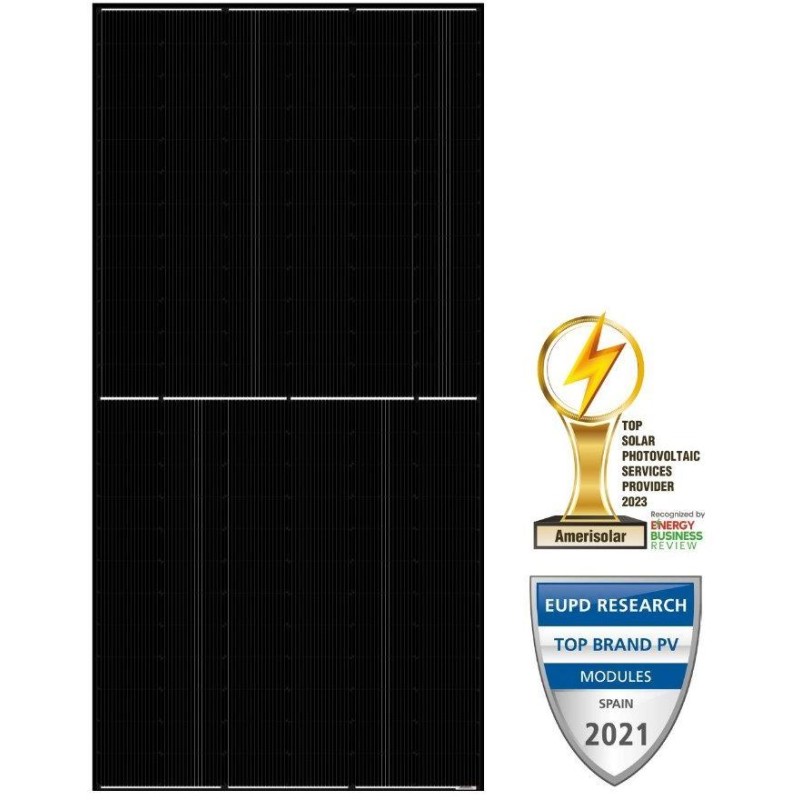 Solarmi solární panel Amerisolar Mono 585 Wp černý 144 článků, N-Type TOPCon