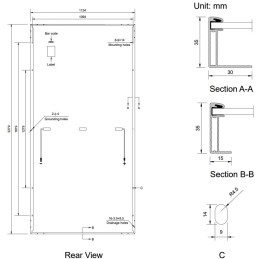 Solarmi solární panel Amerisolar Mono 585 Wp černý 144 článků, N-Type TOPCon