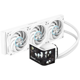 Krux vodní chladič CPU HydroArc 360 / 3x120mm ARGB / customizovaný LCD / bílý
