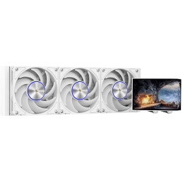 Krux vodní chladič CPU HydroArc 360 / 3x120mm ARGB / customizovaný LCD / bílý