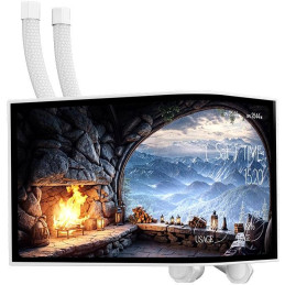 Krux vodní chladič CPU HydroArc 360 / 3x120mm ARGB / customizovaný LCD / bílý