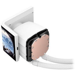 Krux vodní chladič CPU HydroArc 360 / 3x120mm ARGB / customizovaný LCD / bílý