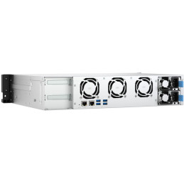 QNAP TS-855eU-RP-8G   8x SATA, 8GB RAM, 2x 2,5GbE, 2x M.2 NVMe, 2x PCIe, malá hloubka