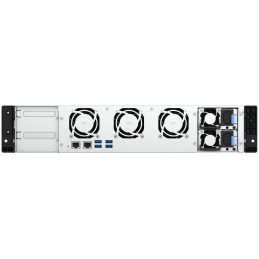 QNAP TS-855eU-RP-8G   8x SATA, 8GB RAM, 2x 2,5GbE, 2x M.2 NVMe, 2x PCIe, malá hloubka