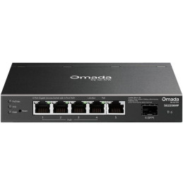 TP-Link SG2206MP 6-Port Gigabit Switch, 4x Gigabit PoE, 1x LAN, 1x SFP, 63W budget