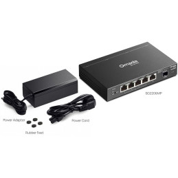 TP-Link SG2206MP 6-Port Gigabit Switch, 4x Gigabit PoE, 1x LAN, 1x SFP, 63W budget
