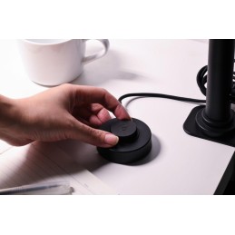 IMMAX LED Iineární lampička na monitor OFFICE/ 950lm/ CCT/ stmívatelná/ externí ovládací tlačítko/ černo-šedá