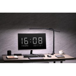 IMMAX LED Iineární lampička na monitor OFFICE/ 950lm/ CCT/ stmívatelná/ externí ovládací tlačítko/ černo-šedá