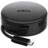 DELL Pro Travel Hub DA326/ dokovací stanice/ 2x USB-C/ 2x USB/ HDMI/ RJ-45/ DP