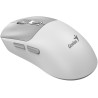 GENIUS NX-8260S BT White/ 2400 dpi/ bezdrátová/ duální BT+2,4GHz/ tichá/ rychlé nabíjení/ ultralehká/ Copilot/ bílošedá