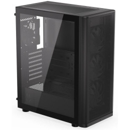 Endorfy skříň Ventum 400 ARGB / ATX / 4x120mm ARGB fan / 2xUSB 3.0 / USB-C / mesh panel / tvrzené sklo / černá