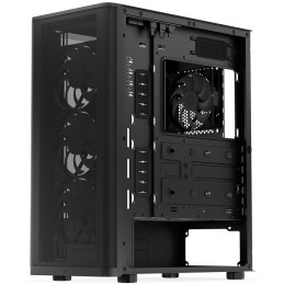 Endorfy skříň Ventum 400 ARGB / ATX / 4x120mm ARGB fan / 2xUSB 3.0 / USB-C / mesh panel / tvrzené sklo / černá